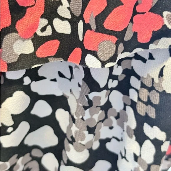 Catalina Black and Red Floral Ruffle One-Piece Swimsuit - Picture 4 of 9